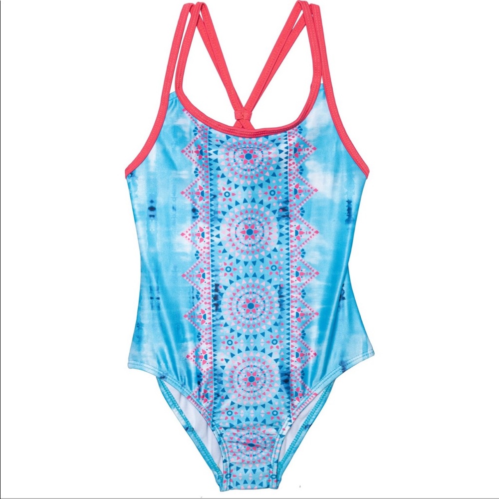 WallFlower Cross-Back One-Piece Swimsuit - UPF 50+